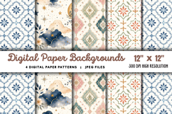 Autumn Digital Paper Backgrounds JPG Product Image 1