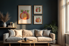 Patchwork Pumpkin Clipart Set Product Image 3