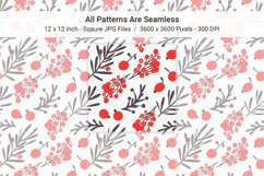 Festive Red Berry Winter Pattern Set Product Image 3
