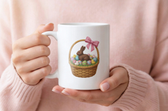 Chocolate Bunny Easter Basket PNG Product Image 3