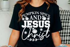 Pumpkin Spice and Jesus Christ SVG Fall Product Image 2