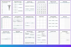 2024 Health & Fitness Planner Canva Product Image 3