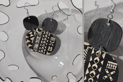 Double Disc Earrings Mockup Product Image 3