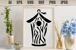 Stencil Wooden Birdhouse Product Image 3