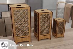 Wooden floor lamp fit for living rooms, tables, shelves Product Image 3