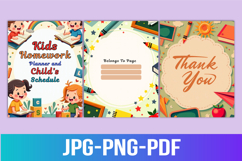 Kids Homework Planner and Child&#039;s Schedule Product Image 3