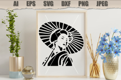 Stencil Asian Woman Product Image 3