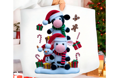 Highland Cow Christmas Design Png Product Image 1