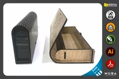 Wooden Pen Box, Gift, Jewellery Box, Laser Cut File Product Image 3