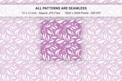 Spring Leaves and Lavender Seamless Patterns Product Image 3