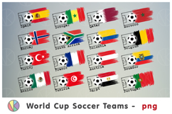 Big Bundle. 48 Soccer World Cup 2026 National Teams cliparts Product Image 3