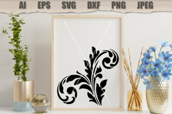 Stencil Elegant Floral Swirl Product Image 3