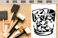 Stencils Whiskey Glass Ice Product Image 3