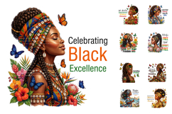 Juneteenth PNG, Black Girl Magic Sublimation Designs Product Image 3