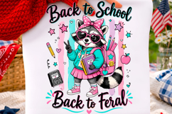 Back to School Back to Feral Raccoon PNG Product Image 1