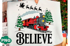 Believe North Pole Train Png Product Image 1