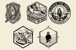 Ultimate Fly Fishing Badge Vector Bundle Product Image 4