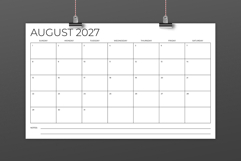 2027 8.5 x 14 Inch Calendar Template Product Image 3