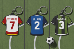 Football Jersey Keychain Mockup Product Image 3