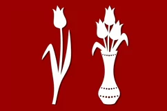 Tulip svg, tulips dxf, tulips png, Cricut, Silhouette Product Image 3