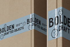 Cardboard Box with Branded Tape Mockup Product Image 3