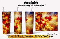 Fall Tumbler sublimation,Autumn tumbler design Product Image 1