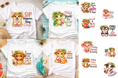 Summer Animal Pun Sublimation Bundle PNG Product Image 2