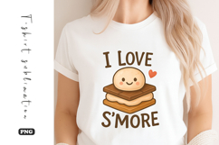 I Love S’More Sublimation T-Shirt Design Product Image 1