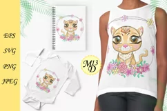 Asian golden cat with beautiful eyes in cartoon style Product Image 3