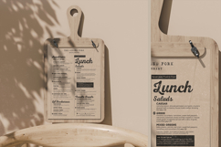 Kraft Paper Menu on Cutting Board Mockup Product Image 3