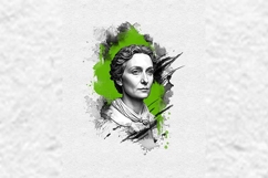 Water Ink Portrait Wall Art Template Product Image 4