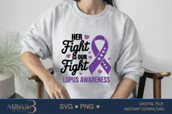 Her Fight Is Our Fight Svg,Systemic Lupus Svg, Systemic Lupu Product Image 3