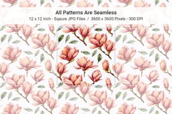 Watercolor Magnolia Patterns Product Image 3