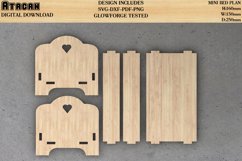 Baby Cot Svg / Nursery Cradle Crib Laser cutting file 571 Product Image 2