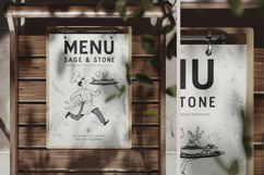 Restaurant Menu on Wooden Tray Mockup Product Image 3
