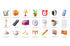 Everyday Life PNG Clipart Set 42 Items for Sublimation Product Image 3