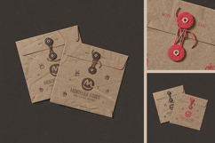 Square Kraft String-Tie Envelope Mockup Product Image 3