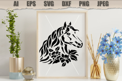 Stencil Horse Floral Product Image 3