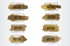 Abstract Gold Watercolor Brush on Sale Offer Product Image 1