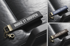 Cotton Wristlet Strap Keychain Mockup Product Image 3