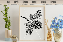 Stencil Pine Cone Branch Product Image 3