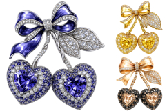 Coquette Cherry Bow Clipart, Valentine Heart PNG Bundle Product Image 3