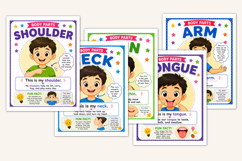 Body Parts Flashcards for Kids Product Image 3