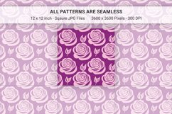 Roses Seamless Patterns Set Product Image 3