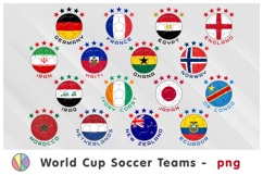 Big Bundle. 48 Soccer World Cup 2026 National Teams cliparts Product Image 3