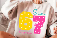Six Seven Png, Six Seven Shirt Svg Funny Product Image 2