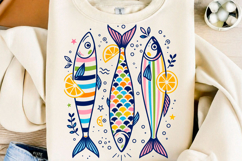 Colorful Coastal Fish Summer Beach PNG Product Image 1