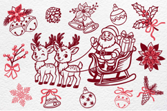 Christmas Holiday Hand-Drawn Clipart Set Product Image 3