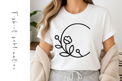 Alphabet, Letters, Monogram, Black flowers Product Image 1