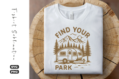 Find Your Park Camper Van Adventure PNG Product Image 1